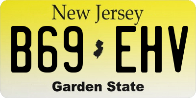NJ license plate B69EHV