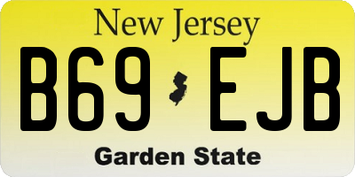 NJ license plate B69EJB