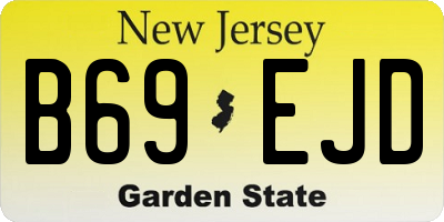 NJ license plate B69EJD