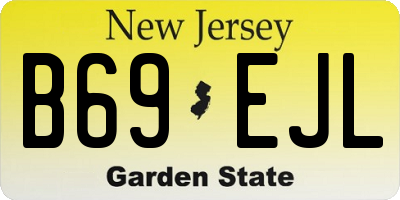 NJ license plate B69EJL