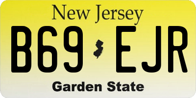 NJ license plate B69EJR