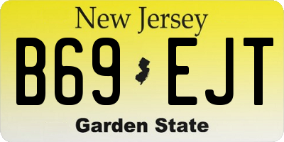 NJ license plate B69EJT