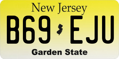NJ license plate B69EJU
