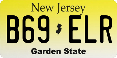 NJ license plate B69ELR