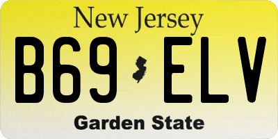 NJ license plate B69ELV