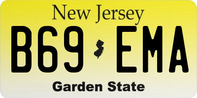 NJ license plate B69EMA