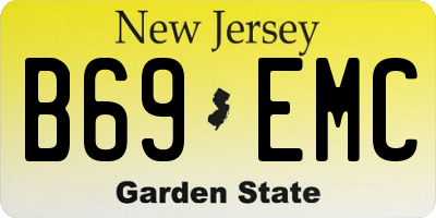 NJ license plate B69EMC