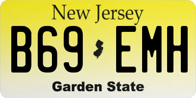 NJ license plate B69EMH