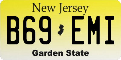 NJ license plate B69EMI