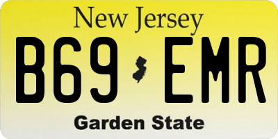 NJ license plate B69EMR