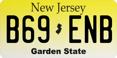 NJ license plate B69ENB