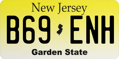 NJ license plate B69ENH