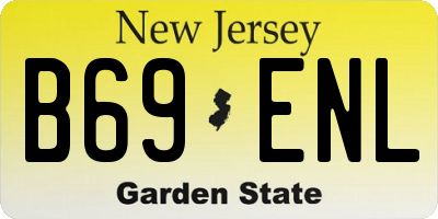 NJ license plate B69ENL