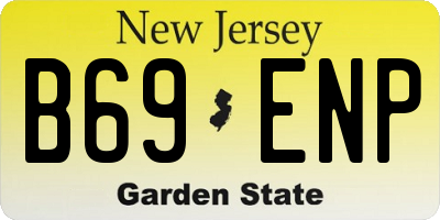 NJ license plate B69ENP