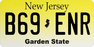 NJ license plate B69ENR