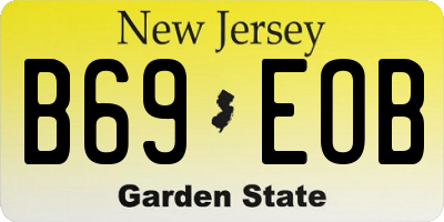 NJ license plate B69EOB