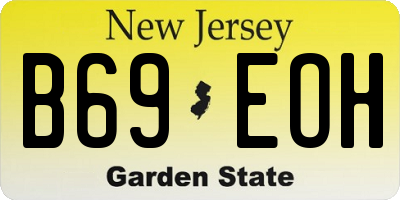 NJ license plate B69EOH