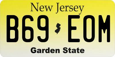 NJ license plate B69EOM