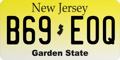 NJ license plate B69EOQ