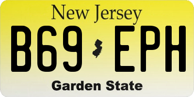 NJ license plate B69EPH