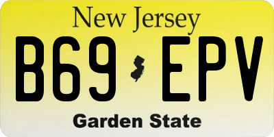 NJ license plate B69EPV