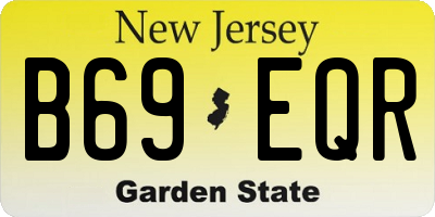 NJ license plate B69EQR