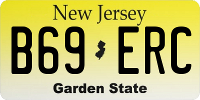 NJ license plate B69ERC