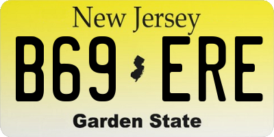 NJ license plate B69ERE