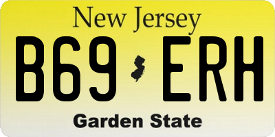 NJ license plate B69ERH