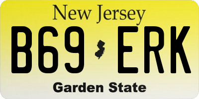 NJ license plate B69ERK