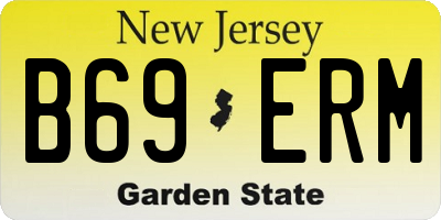 NJ license plate B69ERM