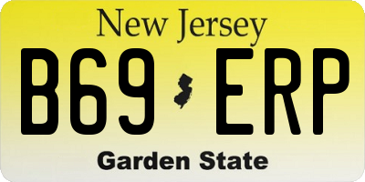 NJ license plate B69ERP