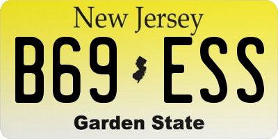 NJ license plate B69ESS