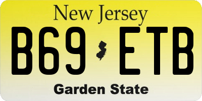 NJ license plate B69ETB