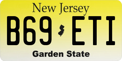 NJ license plate B69ETI