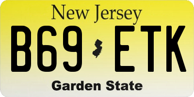 NJ license plate B69ETK