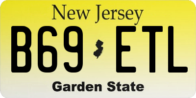 NJ license plate B69ETL