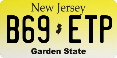 NJ license plate B69ETP