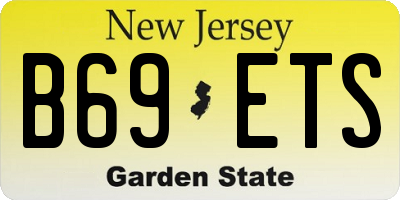 NJ license plate B69ETS