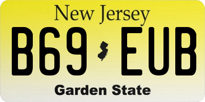 NJ license plate B69EUB