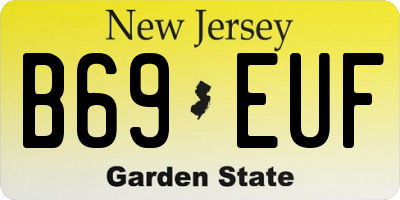 NJ license plate B69EUF
