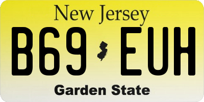 NJ license plate B69EUH