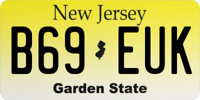 NJ license plate B69EUK