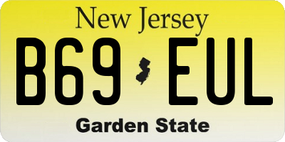 NJ license plate B69EUL