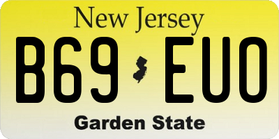 NJ license plate B69EUO