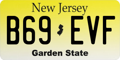 NJ license plate B69EVF