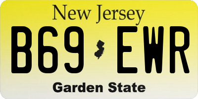 NJ license plate B69EWR
