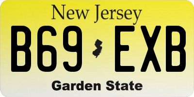 NJ license plate B69EXB