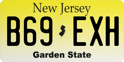 NJ license plate B69EXH