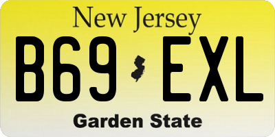 NJ license plate B69EXL